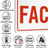 SmartSign S-9296-AL-10 "FACP" Sign | 7" x 10" Aluminum Red on White
