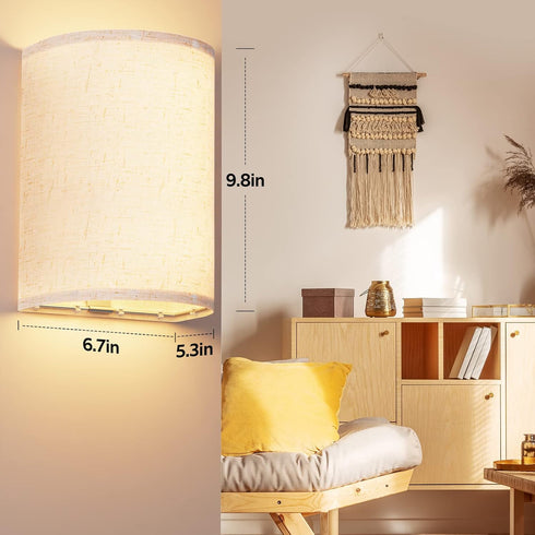 Set 3 Dimmable Wall Sconces of Two, Battery Operated Wall Sconces Colors Changeable Wall Lights Fixtures with Remote