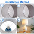 QfwdfcTrenz 6Pcs E27 3/7" Lamp Shade Adapter Ring, White Lamp Shade Adapter to Lampshade Reducer Rings Light Shades