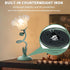 3 E26 Bulbs, Women Bedside Table Lamps for Bedroom, Cute Flower Desk Lamp With Adjustable Flexible Gooseneck, Color