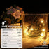 8.6Ft 10 Counts MULTI-SPARKING Christmas Lights Classic Clear Incandescent Mini String Lights Green Wire Warm White
