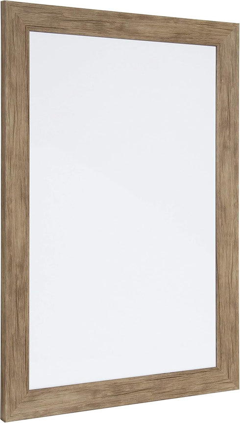 DesignOvation Beatrice Framed Magnetic Dry Erase Board, Rustic Brown, 18x27