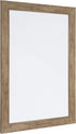 DesignOvation Beatrice Framed Magnetic Dry Erase Board, Rustic Brown, 18x27