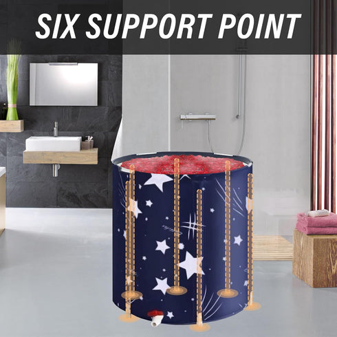 PLKO Foldable Bathtub Portable Soaking Bath Tub,Portable tub for adults,Collapsible Soaking Bath Tub for Shower