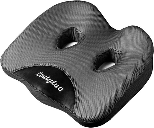 LOUTYTUO Seat Cushion Pillow,100% Memory Foam and Washable Cover,for Office Chair,Car Seat