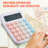SEWACC Mechanical Calculator, Cute Multicolor Desk Calculator with Big Buttons, Basic Function, Office Desktop