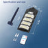 Wahomere 400W 6500K IP67, (400W-1PC) Solar Street Lights Outdoor, Solar Parking Lot Lighting, LED Street Fixture Dusk