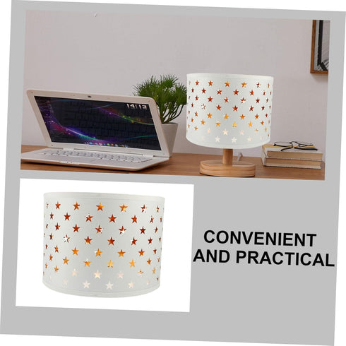 Lurrose Lamp Shade for Floor and Table Lamps Soft Fabric Cover Easy to Install Decorative Lighting for Bedroom Study