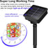 Solar Christmas String Lights Outdoor,Red White Green Fairy Lights, IP67 Waterproof 2PACK Total 200LED 66FT with 8Modes, Outside Christmas Decorations Lights for Tree, Garden, Patio, Fence, Balcony by YAOZHOU