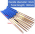 ATOPLEE Mini Diamond Needle File Set - 10pcs 3x140mm Titanium Coated Files for Metal Glass Wood