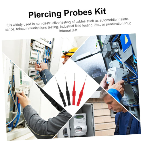 4pcs Mini Wire Piercing Needle Multimeter Tool for Testing Clips and Insulation Piercing Pins Auto Tools