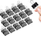 Binder Clips, 144 Pack, Black, 1 Inch Standard 25mm Clamps, Medium Size, Capacity 0.47 Inch, Office Clips