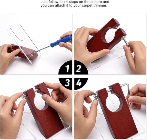 Rug Shaver Carpet Trimmer, Shearing Guide for Rug Making and Pet Hair Cleaning