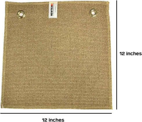 High-Temperature Resistant Fiberglass Pad, 2 Pack (12" x 12"), Heavy Duty PlumberPad for Soldering and Welding