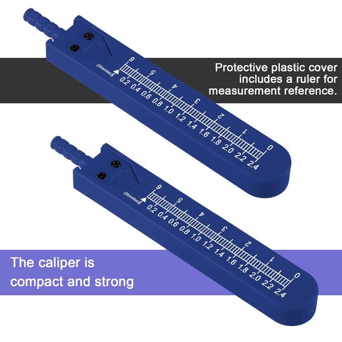 EKG Caliper ECG Calipers Measuring Tool with Ruler for Electrocardiogram Drafting, Blue, 4 Pieces