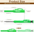 Hiboom 2 Pack Solid Carpenter Pencils with Pencil Cap and 18 Refills, Long Nose Mechanical Pencil Marker for