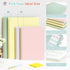 Umriox 4 Pack Lined Spiral Journal Notebook, 160 Pages, 8.5" x 11" College Ruled Notebook with Sticky Tabs
