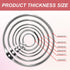 ManTangSun 15 Pack 5/8" 16mm Mini Binder Rings Metal Loose Leaf Loop Book Ring for Flash Card Index, Silver