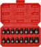 EMENTOL 16PCS 3/8" Drive Low Profile Impact Hex Driver Set, SAE/Metric, CR-MO,