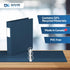 Premium Economy 1.5-Inch Binders, 3-Ring Binders for School, Office, or Home, Pack of 6, Round Ring, Navy Blue