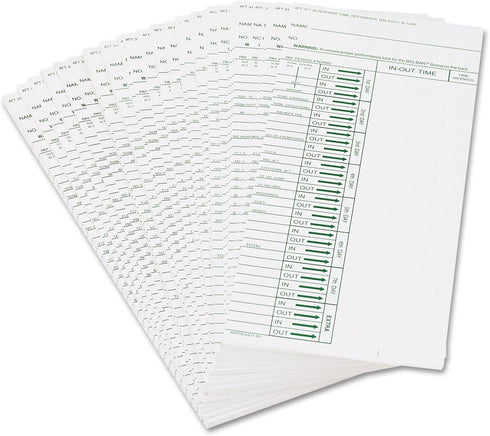 Acroprint 09-6103-080 ATT310 Pack 200 Time Card for Time Recorder, of Time Clock