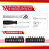 TOHOME 1/4" Set 74-Piece, 1/4 Set 1/4" Set (5/32-Inch- 9/16-Inch, 4mm-14mm) Drive Socket Drive Master Socket