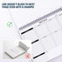 Weekly Planner To Do List Pad - 8.5x11" 52 Sheets Spiral - Desk Notepad with Multiple Sections, Undated Planning
