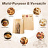 IMagicoo 50 (50, 14.2"x8.3"x3.6") Pcs Bread Bags for Homemade Bread, Paper Sourdough Bags with window, Large Bakery