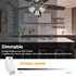 Dimmer 4-Speed Universal Ceiling Fan Control and Light Switch, Wall Control,Single Pole Fan & Light Switch Combo,Safety