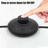 2-Pack UL-Certified Foot Pedal Switch, Round Floor Lamp Inline Switch with Step-on Button, Easy DIY Installation