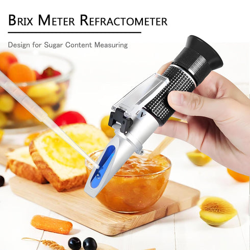 0-90% Brix Meter Refractometer - V·RESOURCING Portable Hand Held Sugar Content Measurement Tool
