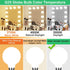 G25 Bulbs 6W 60W, 6 Pack G25 5000k dimmable 450LM, E26 g25 Bulbs Vinaco Milky Frosted Glass led Light Equal No Flicker