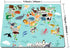 Smooffly Map Mouse Pad Office, Animal Map of The World Rectangle Non-Slip Rubber Mousepad, Blue Green