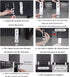 Desk Clamp 2Pcs, Pegboard Fixing Bracket for Desktop Accessories, Metal Organizer Bracket, Black