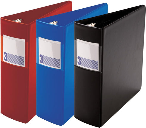 Davis Group Heavy Duty Roundback Round Ring Binder, Black, 9333-01