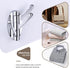 Angle Simple Towel Hook Chrome 2 PCS, Metal Swivel Folding Bathroom Hook, Heavy Duty Clothes Robe Holder for Wall Mount