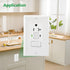 GFCI Outlet, Tamper Resistant GFCI Receptacle with Combination Switch, ETL Listed, White (TR20Amp)
