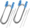 Flexible Drain Brush, 73 Inch Long Double Ended Hose Pipe Cleaners with 4 Pack 8 Inch Straw Cleaner Brush
