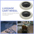 6.3 Inch 2 Pack EXCEART Heavy Duty Shopping Cart Caster Wheels Replacement for Trolley Utility Cart Rubber Rolling