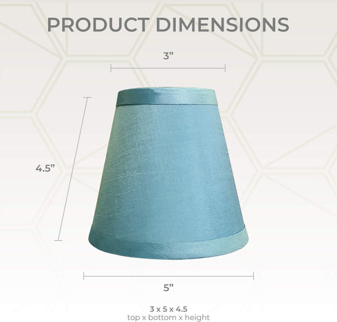 CS-1006-5BLU, 3 5 4.5 Royal Designs, Inc. Empire Chandelier Shade Blue, x x