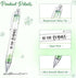 Tinlade 10 Pieces Christian Pens for Women Religious Ink Pens Inspirational Quotes Pens Bible Verse Ballpoint Pens Funny Office Pens Retractable Ink Pens for Women Men Coworker(Green Leaves) by Tinlade