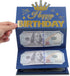 HOMANGA Birthday Money Envelope for Cash Gifts, Surprise Cash Holder for Men, Women, Kids, Blue Gold