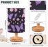 ALAZA Bedside Table Lamp for Bedroom Pink Purple Butterfly Nightstand LED Light Lamps with USB Port Linen Fabric Shade