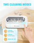 Ultrasonic Jewelry Cleaner, 11.8oz (350ML), Portable with 2 Modes, 48kHz for Glasses, Rings, Watches, and More