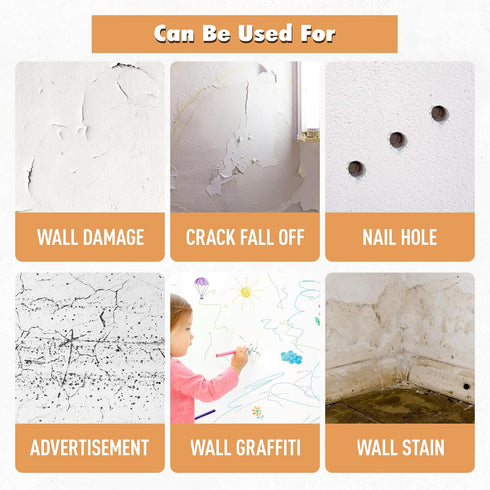 VERNY Portable Wall Paint Tool, Small Roller Brush Repair Kit for Effortless Cleaning, Water-Based, Low VOC, Non-Toxic