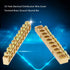 10pcs 10-Hole Brass Electrical Distribution Wire Screw Terminal Block Bar, Ground Neutral Bar Terminal