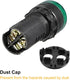 uxcell 3Pcs Green Indicator Light with Buzzer AC/DC 12V, 22mm Panel Mount Flashing Alarm for HVAC, DIY Projects