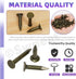 Swpeet 300Pcs 3/4 Inch Steel Roofing Felt Lacquered Nails, Used to Fasten Roofing Felt, Asphalt Shingles, Insulation