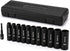 TecoTek 12 Pieces 1/2-Inch Drive Deep 12-Point Metric Impact Socket Set, Cr-V,