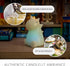 5.7" 6.7", 18 Luminara Flameless Dinosaur Figural Color Changing LED Candle, x Real Wax Moving Flame Battery Operated